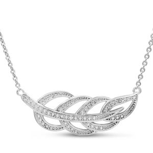 New Ornate Diamond Leaf Necklace